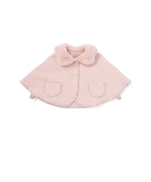 【お揃い】リバーシブル襟付きマントベビー(50~90cm)