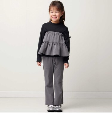 リムーバブルスカートオックスフレアロングパンツ(100~150cm)
