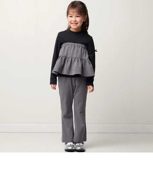 リムーバブルスカートオックスフレアロングパンツ(100~150cm)