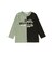 バイカラーロゴ 発泡プリント長袖Tシャツ(100~160cm)