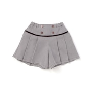 【お揃い】千鳥格子切り替えプリーツショートパンツ(90~160cm)