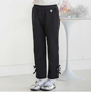 【店舗限定】ポンチ裾リボンパールロングパンツ(95~150cm)