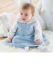 【お揃い】ラメツイード ワンピース&ブルマセットベビー(70~90cm)