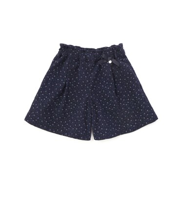 【店舗限定】コールテン花柄&粒柄キュロット(95~150cm)