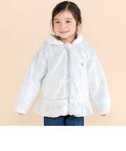 裾フリル花レースジャケット(90~130cm)