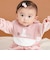 レース切り替えモチーフ裏毛スタイベビー