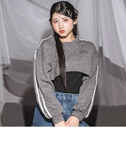 メランジニット&長袖Tシャツ2点セット(130~160cm)