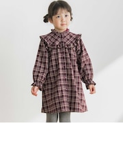 【店舗限定】ネルチェック柄ワンピース(95~150cm)