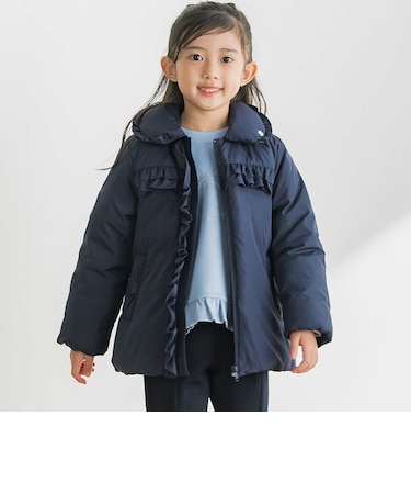 【店舗限定】フリルタフタダウンコート(95~160cm)