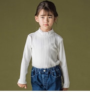トーションレースリブトップス(95~160cm)