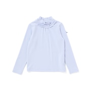 【日本製】ミップスウェードフリルハイネックTシャツ(80~160cm)