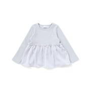 ペプラムテレコ長袖Tシャツ(90~140cm)