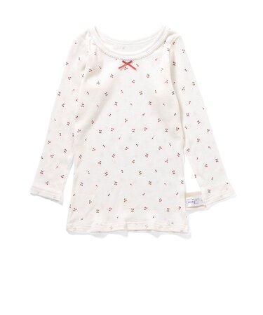 GIRLSリブ長袖肌着