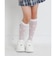 星総柄シアーハイソックス