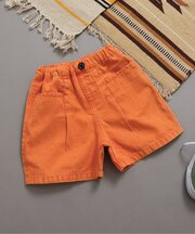 カラーデニムハーフパンツ 5分丈