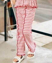 WEB限定 マルチボーダーレギンス 10分丈