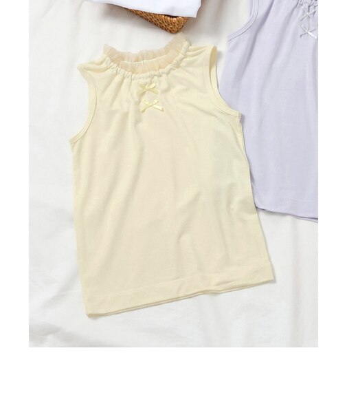 サラサラこんにちはインナー ノースリーブTシャツ