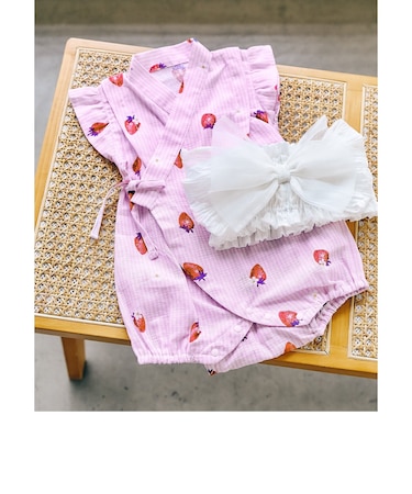 アプレのはんなりBABY甚平ロンパス（帯セット）