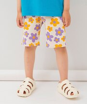 WEB限定 DAISUKI総柄ハーフパンツ 5分丈