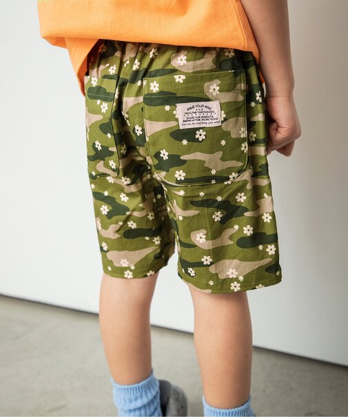 ウエストコードハーフパンツ 5分丈