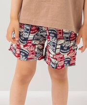 【水をはじく/しわになりにくい】水陸両用パンツ 4分丈 UVカット 撥水