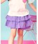 ティアードスカート風キュロット  ショート丈