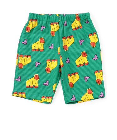 【WEB限定/26年夏新作】DAISUKI総柄ライトハーフパンツ 5分丈