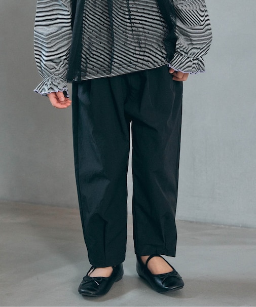 WEB限定 タックテーパードパンツ 10分丈