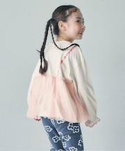 WEB限定 チュールレイヤードTシャツ