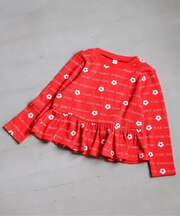 ワッフルペプラムTシャツ