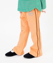 WEB限定 なみなみラインフレアパンツ  10分丈
