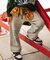 B NEWJACK トランクスレイヤードカットソーパンツ  10分丈