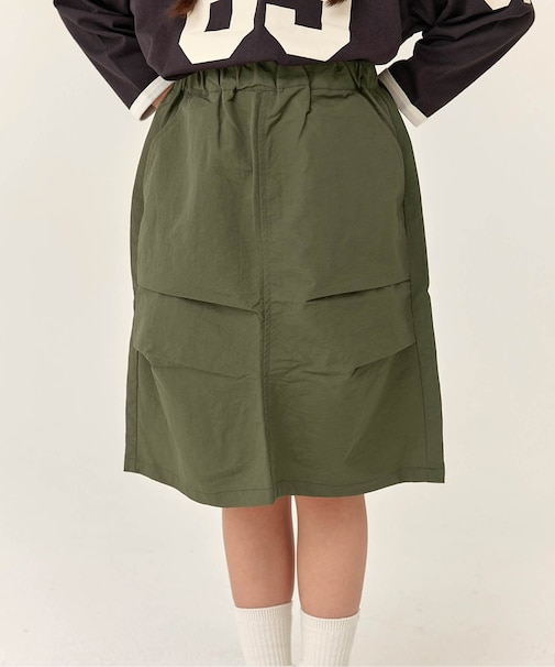 WEB限定 KUDOZ.B シャカシャカナイロンスカート 6分丈