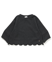 スカラップデザインプルオーバー