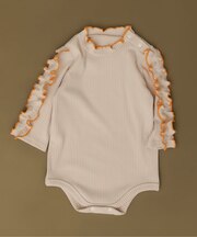 【リンク】袖フリルメロウリブボディスーツ