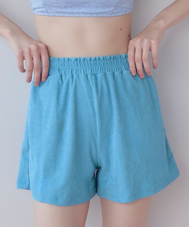 パイル素材ショートパンツ