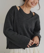 レイヤードニット