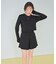 3点セット/ショートパンツ×カップ付長袖ビキニ/水着
