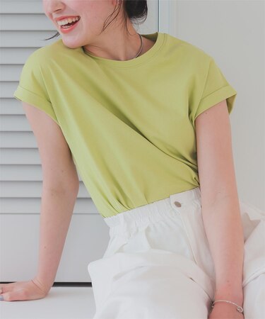 汗染み防止ダブルカフスTシャツ