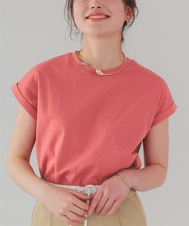 汗染み防止ダブルカフスTシャツ