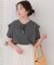 汗染み防止ラッフルスリーブTシャツ