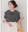 汗染み防止ラッフルスリーブTシャツ