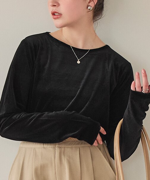 シアーベロアロングTシャツ