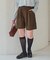 コーデュロイタックショートパンツ