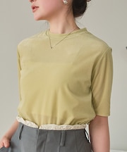 シアーベロア半袖Tシャツ