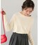 なめらか手触りカシミヤタッチボートネックニット