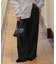 裏起毛センタープレスワイドパンツ