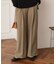 裏起毛センタープレスワイドパンツ