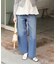 ストレートシルエットデニムパンツ