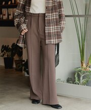 裏起毛/美シルエットフレアパンツ